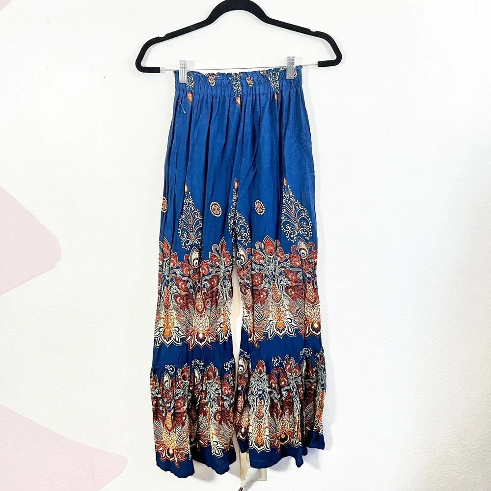 Kathmandu Imports‎ Ruffle Hem Pants One Size Festival Hippie Boho